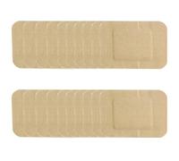 100 piezas de tiritas lavables, calcomanías grandes de primeros auxilios para hemostasia, yeso autoadhesivo para heridas, cortes y moretones (76 x 51 mm)