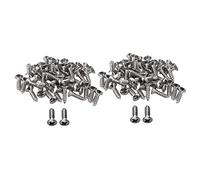 100 piezas de tornillos de guitarra para paleteros rascadores, color plateado