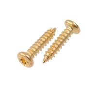 100 piezas de tornillos for clavijas de afinación de guitarra acústica/eléctrica/clavijas de bajo/tornillos de montaje/cromo negro dorado a elegir(Gold)