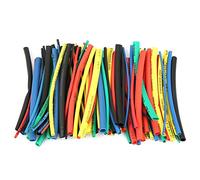 100 piezas de tubos termorretráctiles aislados 5 colores 5 tamaños Fundas eléctricas Surtido de envoltura de cables de alambre Kit de surtido de tubos termorretráctiles