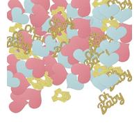 100 Piezas Decoraciones para Fiestas, Decoraciones para Baby Shower, Decoraciones para Baby Shower, Fiesta de Revelación de Género, Confeti, Decoraciones de Mesa para Fiestas, Decoraciones Creativas