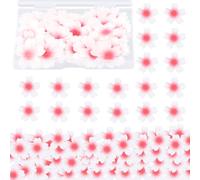 100 Piezas Decoraciones Tartas,Flores de Cerezo de Comestible,Decoración para Tarta de Tropical,Obleas Comestibles de Papel de Arroz,Para Bodas TemáTicas,Verano De Selva Hawaiana