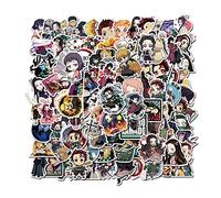 100 piezas Demon Slayer dibujos animados anime pegatinas niños pegatinas para el ordenador portátil botellas de agua bicicleta monopatín equipaje etiqueta
