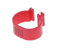 100 piezas Diámetro interior 1,6/1,8 cm Anillo a presión para patas de pollo, pato, ganso, pájaro, codorniz, aves de corral, gallina, anillo de reconocimiento de aves de corral (rosered, 1,8 cm)