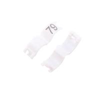 100 piezas diámetro interior 2,7-5 mm, anillos de clip para canarios, palomas, loros pequeños, anillos de pie para pájaros.,Blanco,3 mm (Nº 001-100)