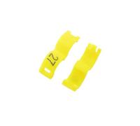 100 piezas diámetro interior 2,7-5 mm, anillos de clip para canarios, palomas, loros pequeños, anillos de pie para pájaros.,Amarillo,3 mm (Nº 001-100)