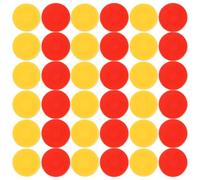 100 Piezas Discos de Contadores de Plástico Amarillos | Clasificar, Contar, Sumar y Restar, Uso en Aula Infantil y Primaria, Piezas Redondas para Conceptos Matemáticos
