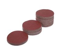 100 Piezas Discos de Lija Circulares de Óxido de Aluminio | Agarre Seguro y Cambio Rápido, Presión Uniforme, Pulido y Desbaste para Piezas Automotrices y Metal