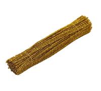 100 piezas DIY DIY con limpiadores de pipas de colores para decoraciones creativas proyectos de bricolaje 100 piezas (dorado, talla única)