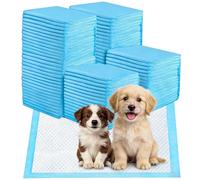 100 Piezas Empapadores Perros, 33 x 45cm Almohadillas Absorbentes, Almohadillas de adiestramiento de Perros y Cachorros, Superficie de Secado Rápido Evitar Fugas