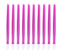 100 Piezas Empujador de Cutículas de Plástico Púrpura, Mango | Manicura en Casa y Preparación Decorativa, Agarre Cómodo, Retira Pegatinas, Uso en Uñas Pies