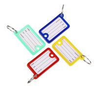 100 Piezas Etiqueta para Llave Anilla PP Multicolor