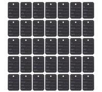 100 Piezas Etiquetas Colgantes en Papel Negro | Diseño Minimalista y Superficie en Blanco, para Venta Minorista y Control de Inventario, Uso en Zapatos y Chaquetas