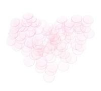100 Piezas Fichas de Bingo de Plástico Redondas 19mm para Contar | Abs Rosa, para Agrupar, Sumar, Restar y Clasificar, Formato Pequeño de Mesa