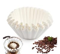 100 Piezas Filtro de Papel para Café, 60/110 mm Filtro de Café Blanco en Forma de Cesta, Coffee Filter Paper, Papel de Filtro de Café Desechable, Filtros de Papel de Café Natural para Hogar, Cafetería
