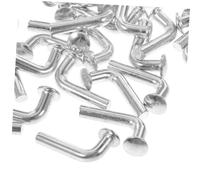100 piezas Ganci J Bolt in Ferro Zincato per Scaffalature Pallet Perni di Sicurezza Antirine Facili da Instale per Sistemi Pallet Rack Teardrop Resistenza e Stabilità