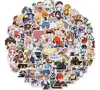 100 Piezas Genshin Impact Pegatinas para Niños y Niñas,Adolescentes,Portátiles,Maleta,Bicicletas,Monopatín,Guitarra,Casco,Equipaje,Coche,Genshin Impact Impermeable Vinilo Pegatinas Decorativas