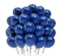 100 Piezas Globos Azules,Globos de Látex Azul,Chico Cumpleaños Fiesta Globo con Cinta para Cumpleaños Boda Baby Shower Fiesta Arco Decoracion