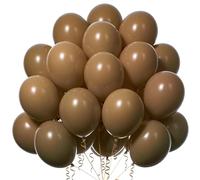 100 piezas Globos Marrones,Marrones Globos de Látex Globo de Helio,Globo de Fiesta Marron para Cumpleaños Graduaciones Boda San Valentín Baby Shower Graduación