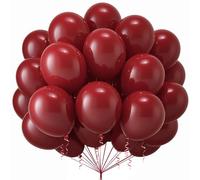 100 Piezas Globos Rojos,12 Pulgadas Globos Fiesta Rojos Látex para Tema Rojo Niñas y Niños Balloons Cumpleaños San Valentín Aniversario Boda Baby Shower Fiestas Decoraciones