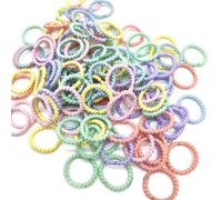 100 Piezas Gomas de Pelo, Suiyeejan Mini Bandas de Pelo, Gomas Elásticas de Spandex, Lazo de Pelo Elástico de Pelo Coletero de Niñas Colorido para Niñas Bebé