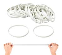 100 Piezas Gomas Elasticas 100 * 5mm Blanco Rubber Bands Goma Elásticas Elastica Ancho Goma Elastica Bandas de Goma para Hogar, Oficina, Escuelas de Arte Hogar