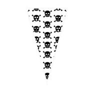 100 piezas Halloween murciélagos brujas bolsas de embalaje triángulo bolsas de envoltura bolsa de cono para regalo de Halloween bolsa de cono