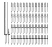 100 piezas hilo de zócalo de doble cabeza Clavo sin costuras, Línea de zócalo sin clavos de marcas, Clavos de doble cabeza, Línea de zócalo Clavos ocultos especiales, Tornillos de seguridad invisibles