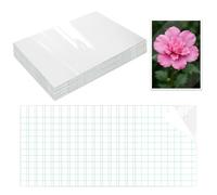 100 Piezas Hojas Laminadas Autosellantes, 92x130mm láminas de laminación en frío con Espatula Láminas Películas Laminadas Autoadhesivas para Fotos, Tarjetas de Visita, Copias, Documentos
