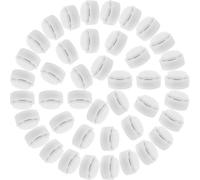 100 Piezas Kit de Cojinetes Base Giratoria en Color Claro | Material Plástico E Hierro Resistente al Viento, Montaje Fácil, Adecuado para Joyería y Adornos de Ganchillo