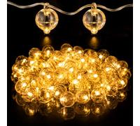 100 Piezas Luces LED Globos Mini LED Lámpara Globo Redondas Mini LED Bombillas Luz para Linternas de Papel Navidad Bodas Fiestas de Cumpleaños Navideña fiestas carnaval