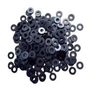 100 piezas M2-M2.8 espesor 0,15/0,2/0,25/0,3 Mm precisión Color negro arandela plana de nailon(2x3.5 mm,Thickness 0.15 mm)
