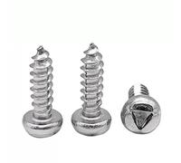 100 piezas M3 304 tornillos autorroscantes de cabeza triangular de acero inoxidable