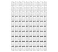 100 piezas M4 Ferrules de aluminio Mangas Mangas de engaño Doble agujeros de cable de alambre ovalado 8 en forma de alambre resistente a servicio pesado Acabado suave a prueba de