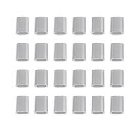 100 Piezas Manguito de Engarce de Aluminio para Cable, Ovalado | Agujero Plano Ovalado, Uso Alambre, Ligero y Fácil de Transportar