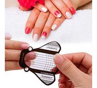 100 piezas Nail Art Tips Extension Form Guide UV Gel Sticker Nail Plastic Paper Holder Nail Tool Manicure Tools, Guía de extensiones de uñas, Consejos de extensión de arte de uñas