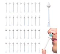 100 Piezas Nariz Varilla de Cera, Aplicadores Palos de Cera de Nariz, Palitos de Ceras para Pelos Narizs de Doble Extremo para Limpieza Nasales y Eliminación de Pelo Nariz