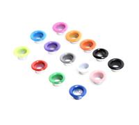 100 Piezas Ojales de Lona de Colores Tamaño 2 | Aplicación Amplia, Uso en Tienda y Centro Comercial, Hierro Resistente, Adecuado para Etiquetas y Remaches Color Aleatorio