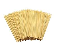 100 Piezas Palillo de Bambú de Barbacoa,Bambú Desechables Palillos de Madera sin Acabado Palos Redondos Madera Varillas Difusor para Manualidades, Palillos de Madera sin Acabado Palos Redondos