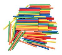 100 Piezas Palos de Conteo de Madera Coloridas,Juguete educativo de matemáticas de madera,Juego Digital Palos Madera