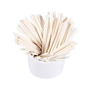 100 piezas Palos de Lollipop Paper Lollipo para Piruletas de Chocolate 3.9 pulgadas (Blanco)