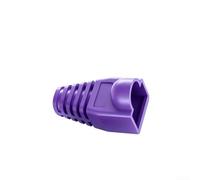 100 piezas para cable RJ45 cubiertas hechas de PVC para CAT5 CAT5E CAT6 CAT6E Ethernet cables de red protección contra el polvo y la abrasión (morado)