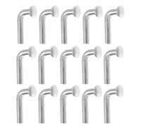 100 Piezas Pasador de Seguridad en L Acero Galvanizado | Curva de 90 Grados, Cabeza Plana Remachada, Resistencia Corrosión, para Almacén y Trastienda