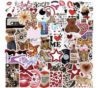 100 Piezas Pegatinas Aesthetic Scrapbooking, Divertidas Pegatinas Stickers para Calendario, Libro de Fotos, Diario, Portatil, Maletas, Skateboard, Bicicleta Patinete, Funda de Teléfono