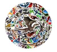 100 Piezas Pegatinas de Dragón para Portátil, Regalo para Niños, Adolescentes, Dibujos Animados, Pegatinas de Vinilo Impermeables para álbumes de Recortes, Coche, Motocicleta, Parches de Equipaje