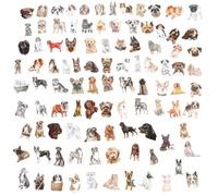 100 Piezas Pegatinas de Perros de Papel Adhesivo Decorativo