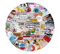 100 Piezas Pegatinas Divertidas, Pegatinas Graffiti, Impermeables, Reutilizables para Álbumes de Recortes, Guitarras, Diarios, Patinetas, Maletas y Portátiles