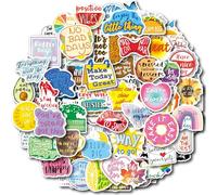 100 Piezas Pegatinas Motivacionales con Frases, Afirmaciones Positivas Pegatinas Inspiradoras de Motivación, Set de Pegatinas de Vinilo Resistente al Agua Stickerbomb para Portátil Scrapbook Diario