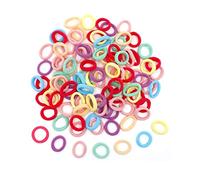 100 Piezas Pequeñas Elasticos para el Pelo, 2cm Elasticos para el Pelo Cola de Caballo Multicolor, Mini Banda para el Pelo para Bebe Niña Pequeña