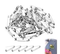100 Piezas Pines de Broches Imperdibles DIY de Metal de 30mm para Manualidades y Joyería, Prácticos y Resistentes para Crear Broches, Collares y Decoraciones Personalizadas